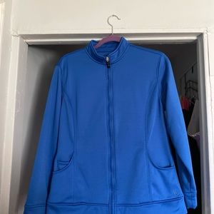 Urbane royal Blue Scrub Jacket w/ fleece